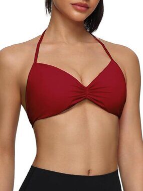 Halter Neck Adjustable Open Back Low Impact Sports Bra